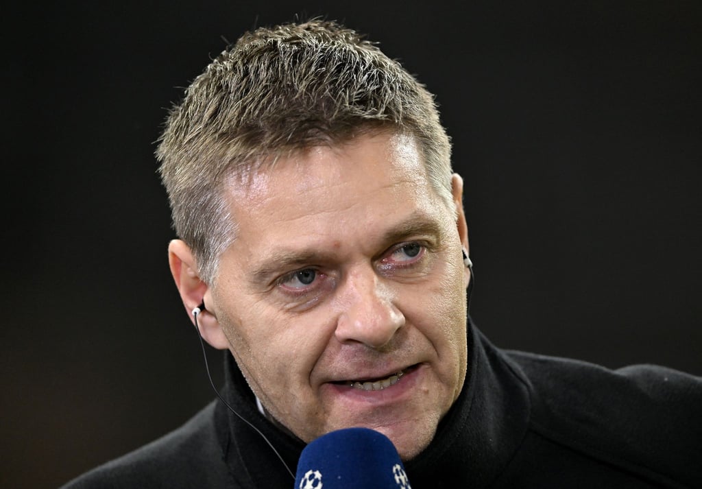 Oliver Ruhnert, Geschäftsführer Union Berlin, vor dem Spiel beim Interview.