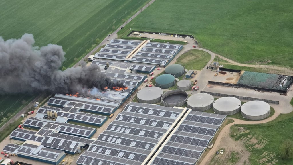 Im April brannte es in einer Schweinezuchtanlage in Binde in der Altmark.