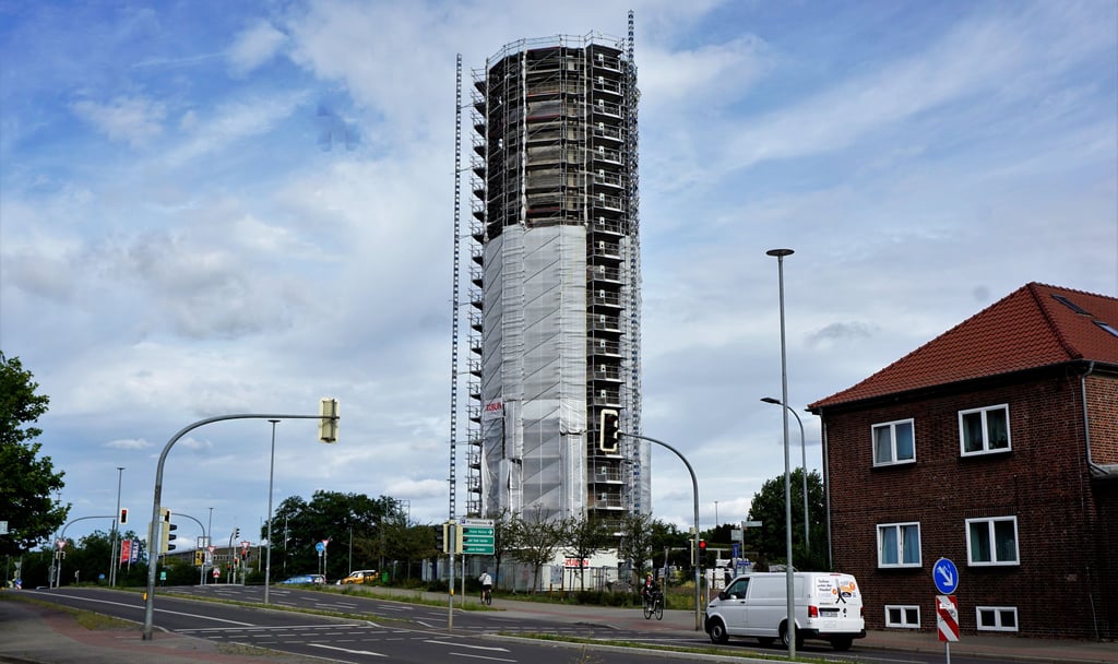 Still ist es auf der Baustelle Wasserturm. Aber es soll bald weitergehen.