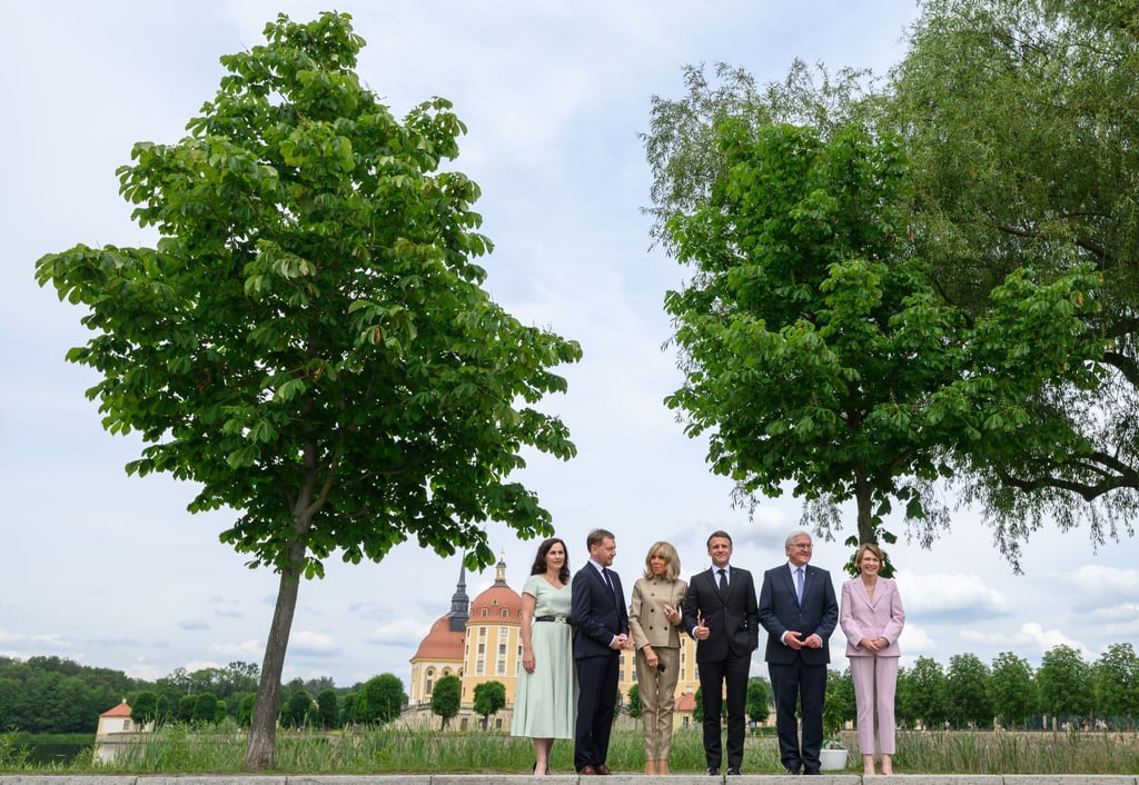 Der französische Präsident Macron ist mit seiner Frau zu einem Staatsbesuch in Deutschland.