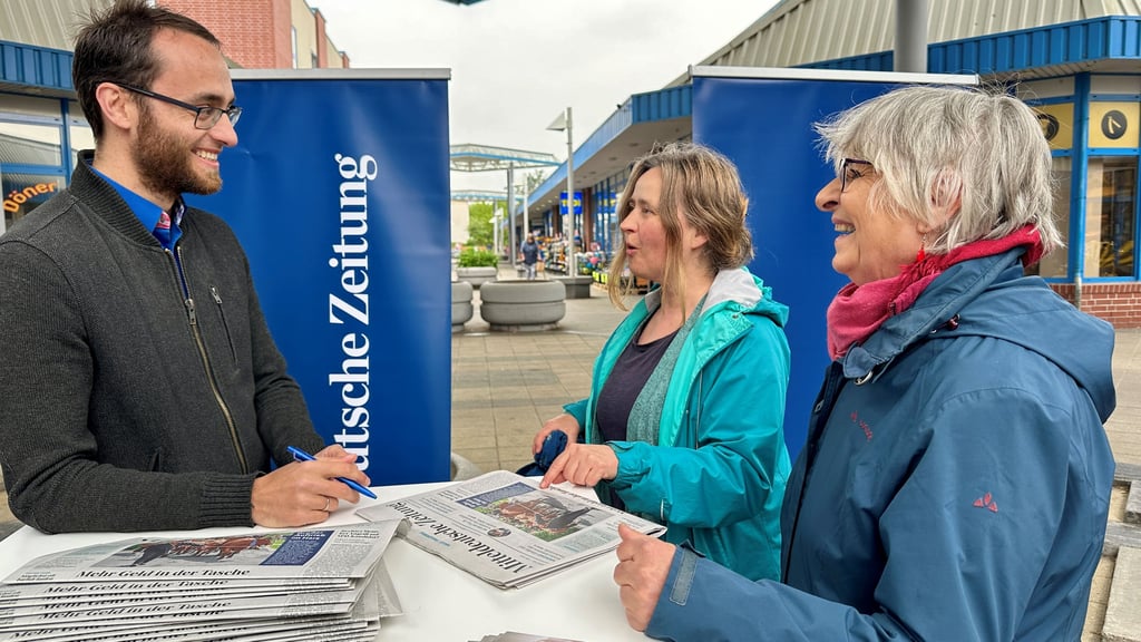 So wie hier beim "MZ-vor-Ort" in Heide Nord können Leser auch am Samstag auf dem Marktplatz ins Gespräch kommen.