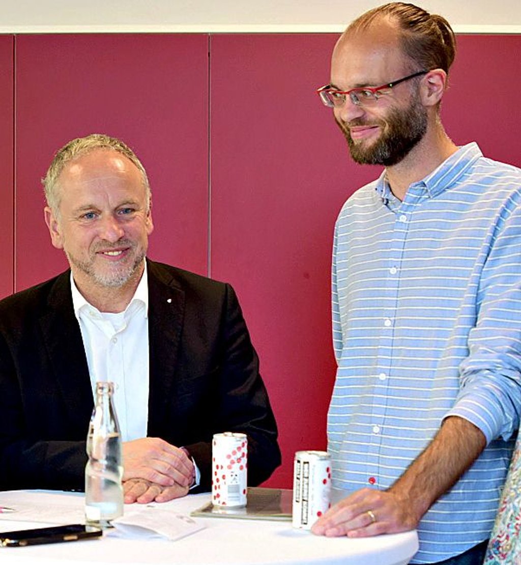 Mathias Geraldy und Fabian Biastoch, Presseclub-Vorstands-Mitglieder.