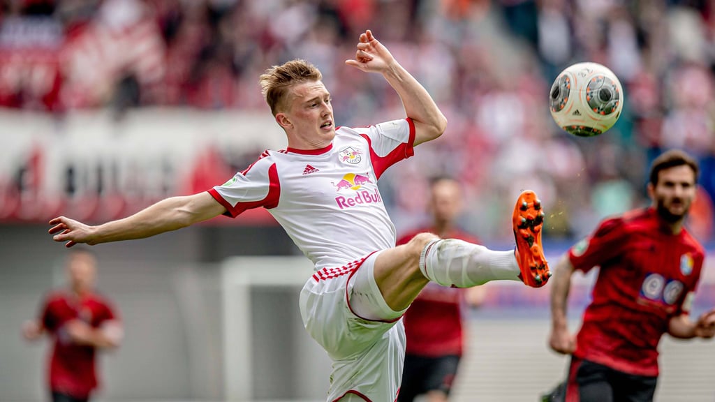 Georg Teigl bei einem Drittliga-Spiel gegen Chemnitz im Jahr 2014.