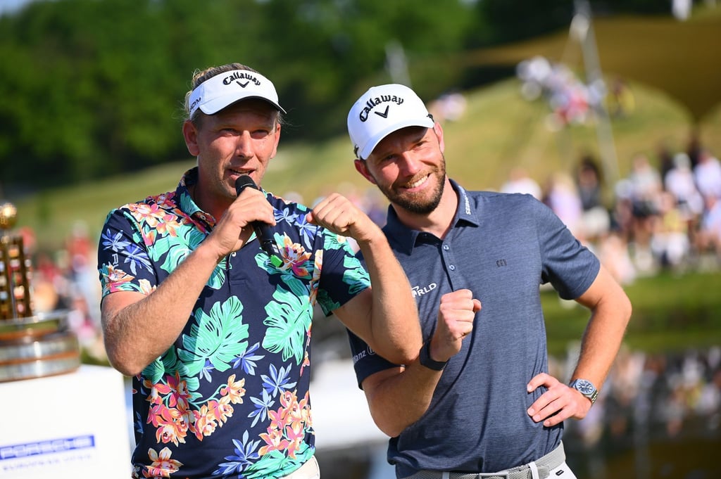 Marcel Siem (l) und Maximilian Kieffer wollen bei der European Open im niedersächsischen Winsen um den Sieg mitspielen.