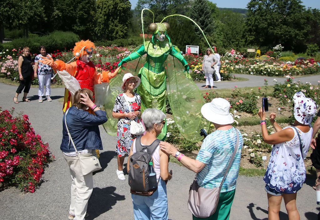 Die Walk-Acts waren in den vergangenen Jahren beim Berg- und Rosenfest immer ein Hingucker.