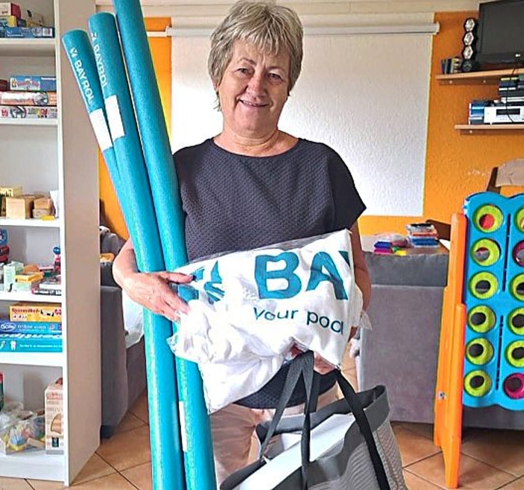 Petra Müller von der gleichnamigen örtlichen Firma für Poolbedarf zählt zu den langjährigen Unterstützern.