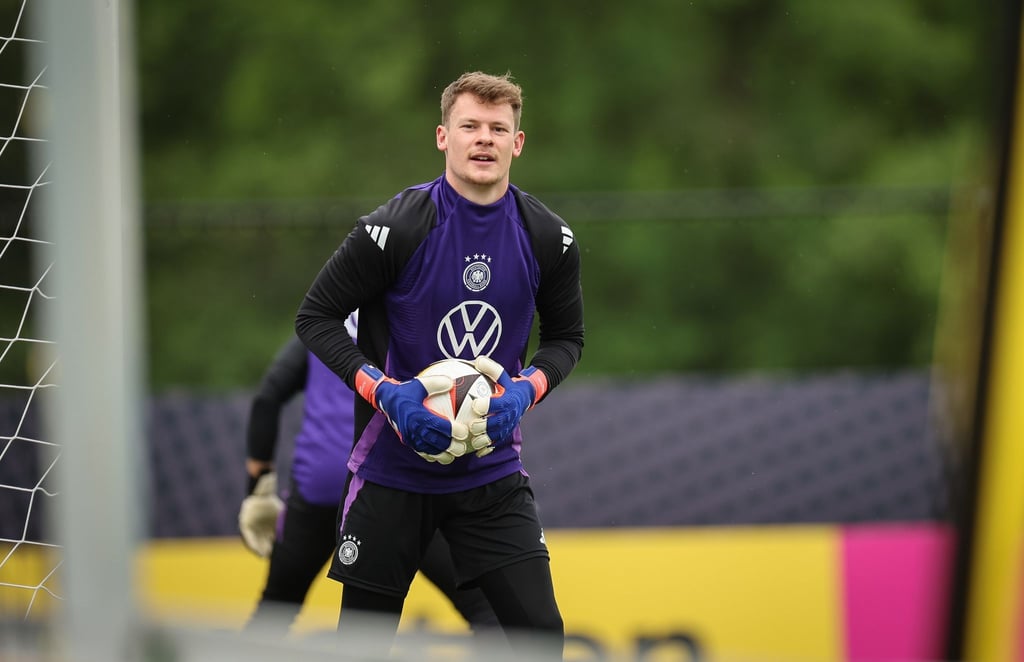 Torwart Alexander Nübel beim DFB-Training in Blankenhain.