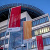 Blick auf das Universitätsklinikum in Halle/Saale.