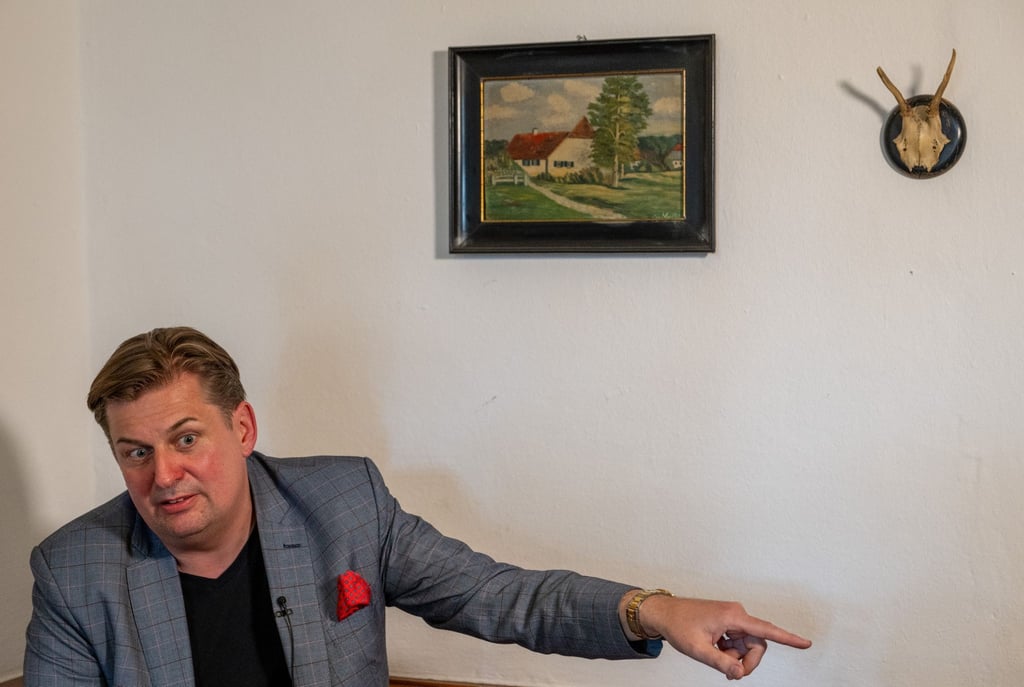 Maximilian Krah bei einer Veranstaltung in Bayern.