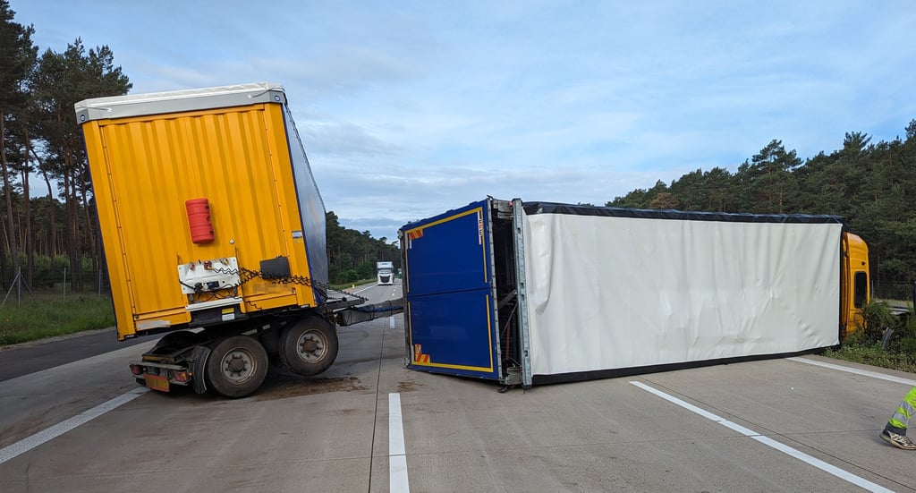 Nach Lkw-Unfall auf A9 bei Köselitz: Zu einem langen Stau bis