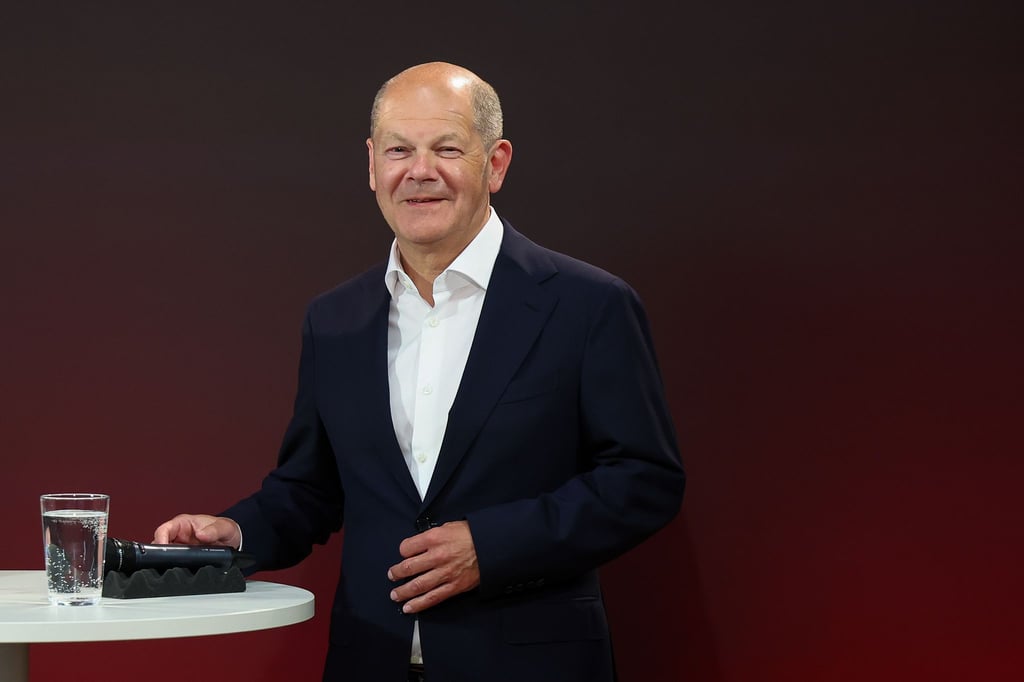 Bundeskanzler Olaf Scholz (SPD) ist Gast der Thüringer Allgemeinen und spricht mit Leserinnen und Lesern der Zeitung.