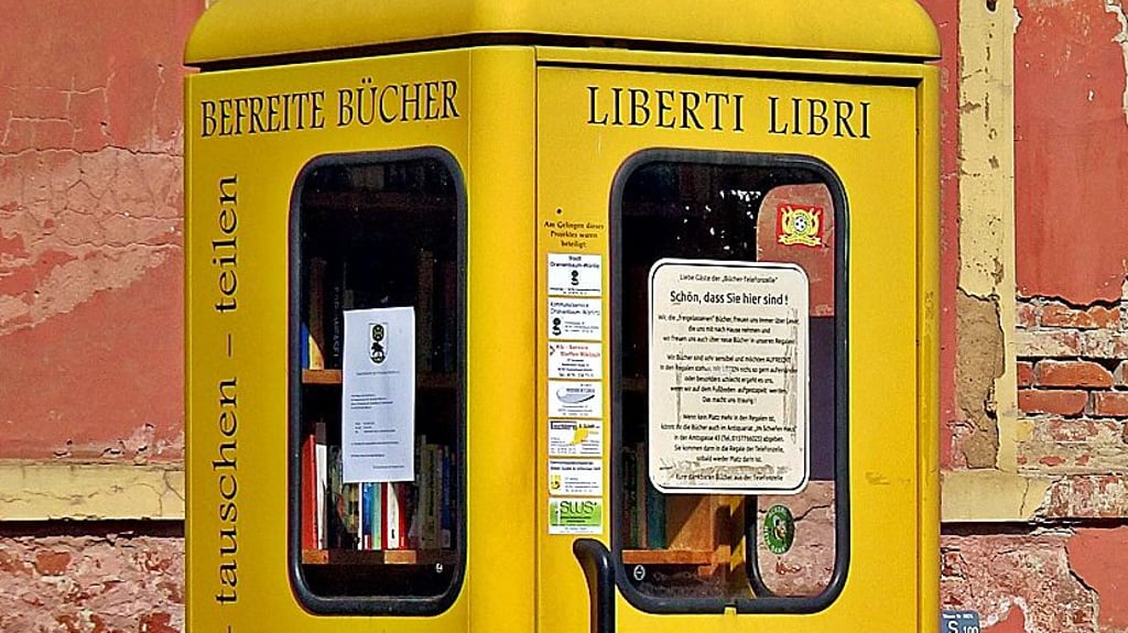 Auf diese Bücherzelle ist Matthias Thomae stolz. 