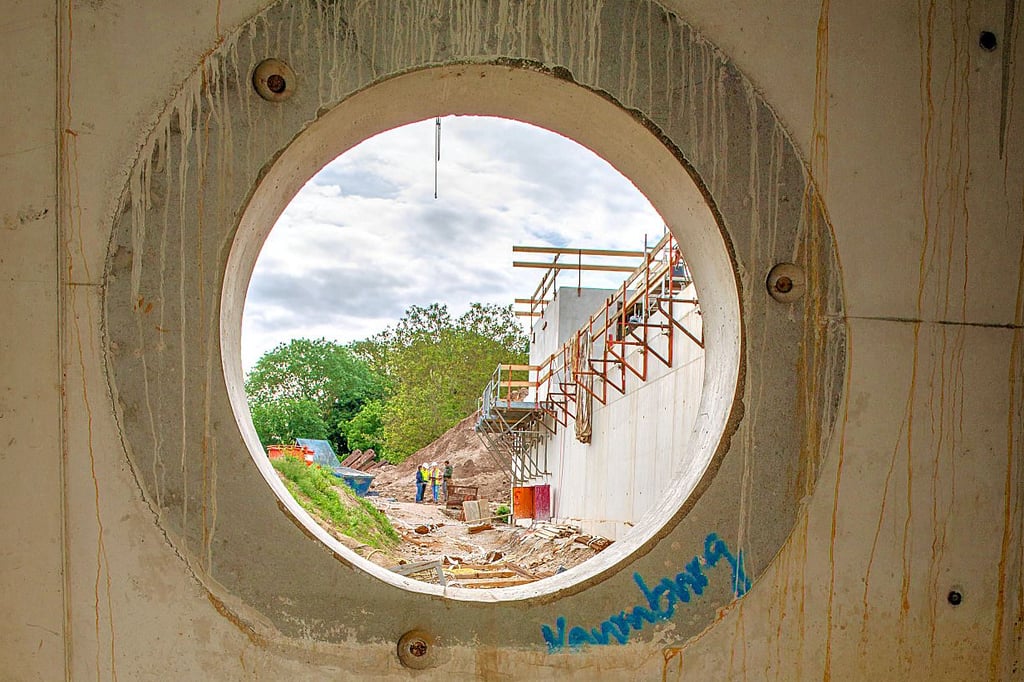 Große Wassermengen verlangen große Durchmesser.