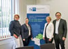 Konjunkturgespräch bei der IHK in Dessau mit  Sandra Grüger und Susan Gehrmann sowie Stefanie Schmidt-Pforte und  Danny Bieräugel  (v.li.) 