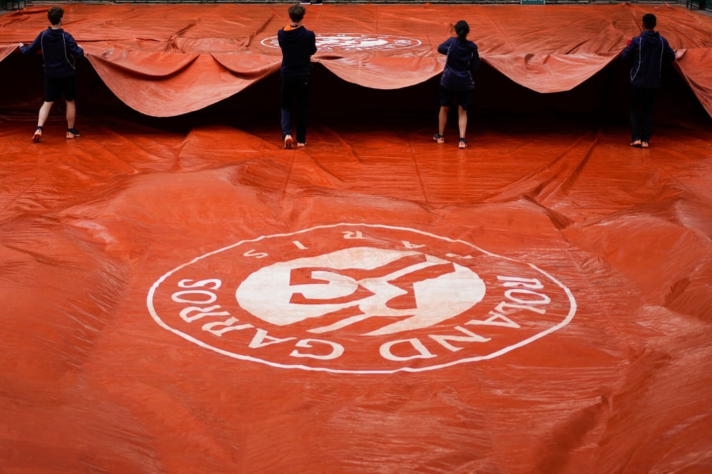 Die French Open sind aktuell von Regen-Problemen geplagt.