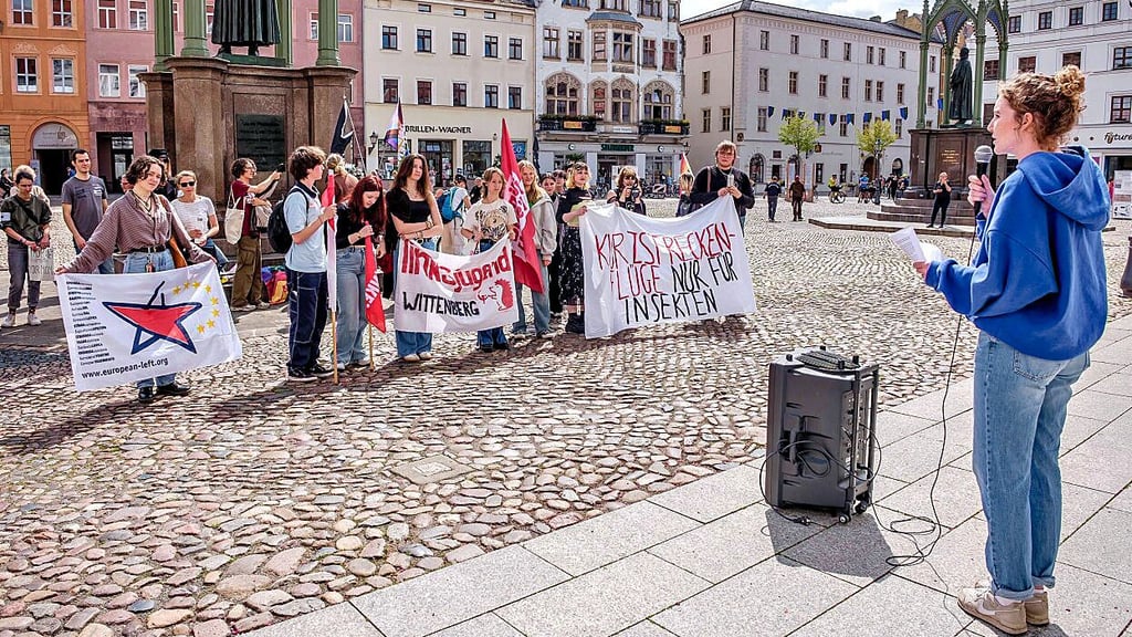 Fridays for Future-Demo am Wittenberger Markt