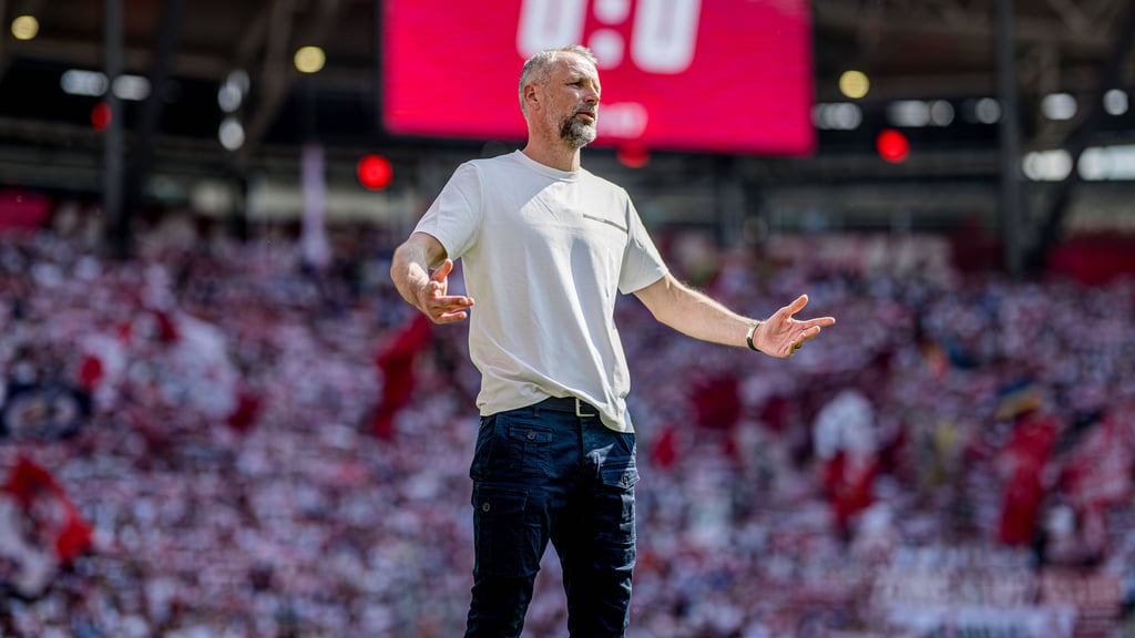 Die Fans von RB Leipzig stehen nahezu geschlossen hinter Trainer Marco Rose