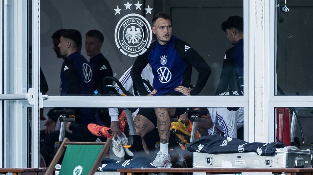 RB-Leipzig Profi David Raum beim DFB-Individualtraining