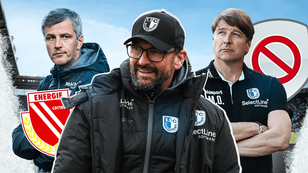 Michael Oenning (r.) arbeitete zuletzt für Wacker Innsbruck in Österreich als Trainer. Wir zeigen, was die ehemaligen Trainer des 1. FC Magdeburg heute machen.