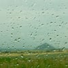 Regen bei Allstedt nahe einer Abraumhalde
