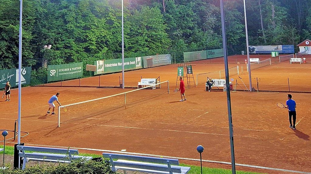 Die Tennisanlage des TC Rot-Weiß Halberstadt.