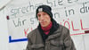 Klimaaktivist Wolfgang Metzeler-Kick im Hungerstreik-Camp in Berlin.