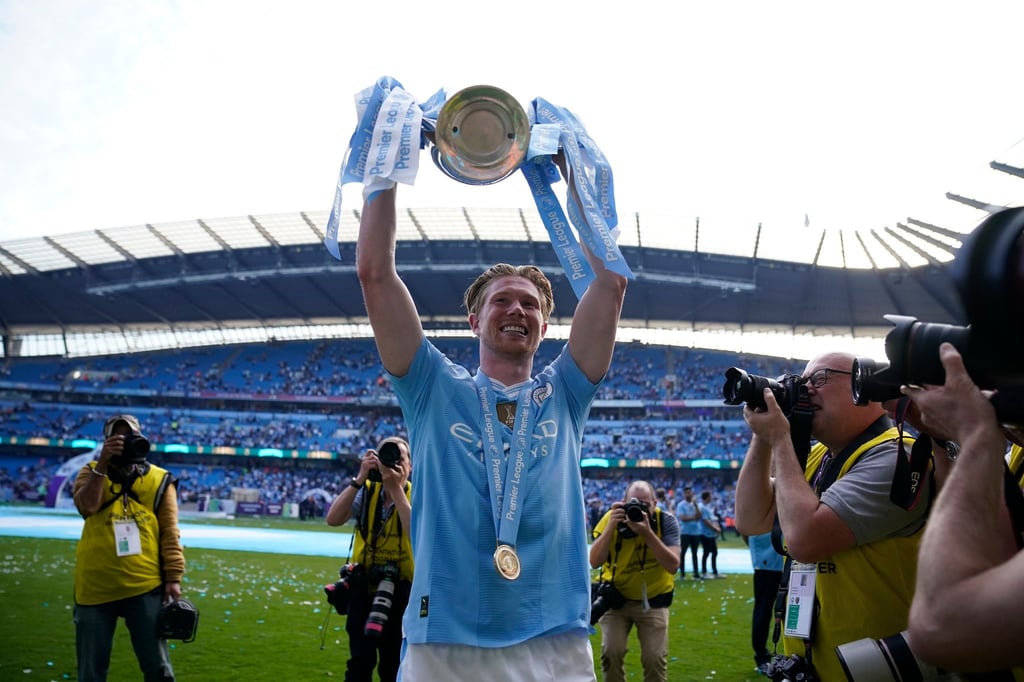 Kevin De Bruyne spielt seit neun Jahren für Manchester City. Mit den Skyblues holte er zahlreiche Titel.