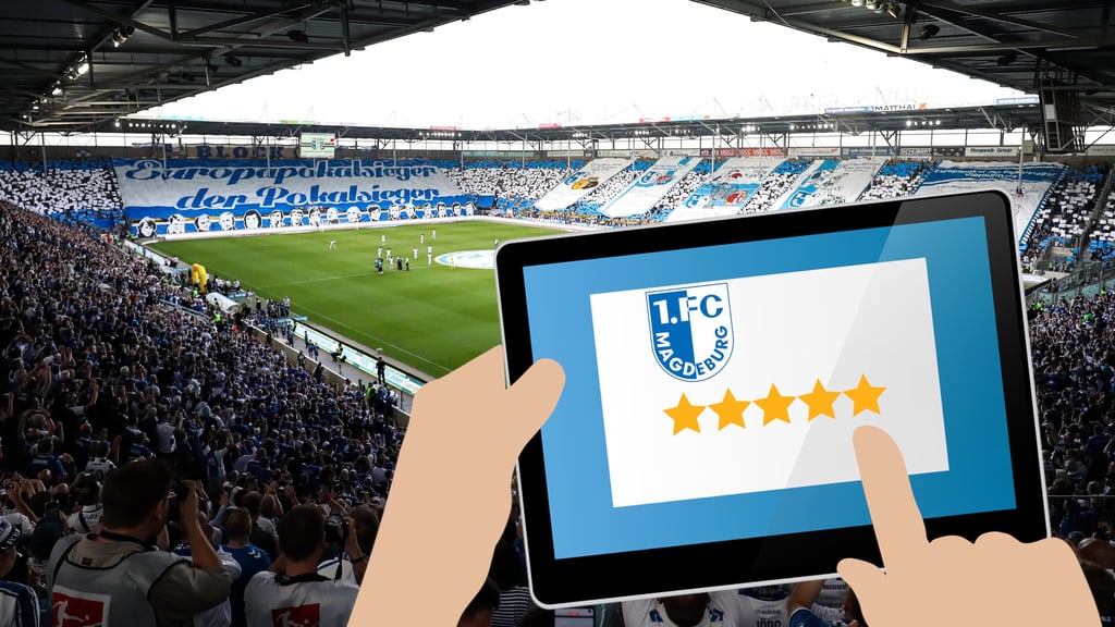Über 6000 Bewertungen erhielt die MDCC-Arena, Spielstätte vom 1. FC Magdeburg, auf Google.