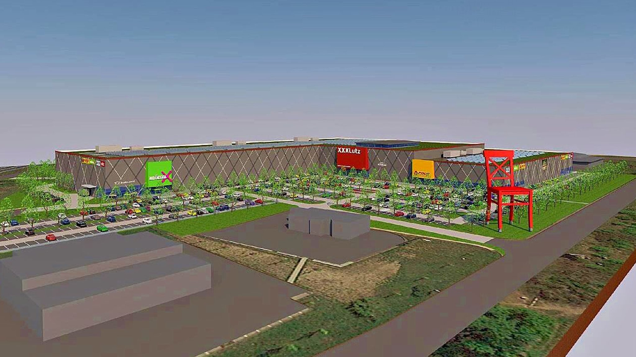 HEP HalleBruckdorf Poco, XXXLutz, Mömax Geplantes MegaMöbelhaus in