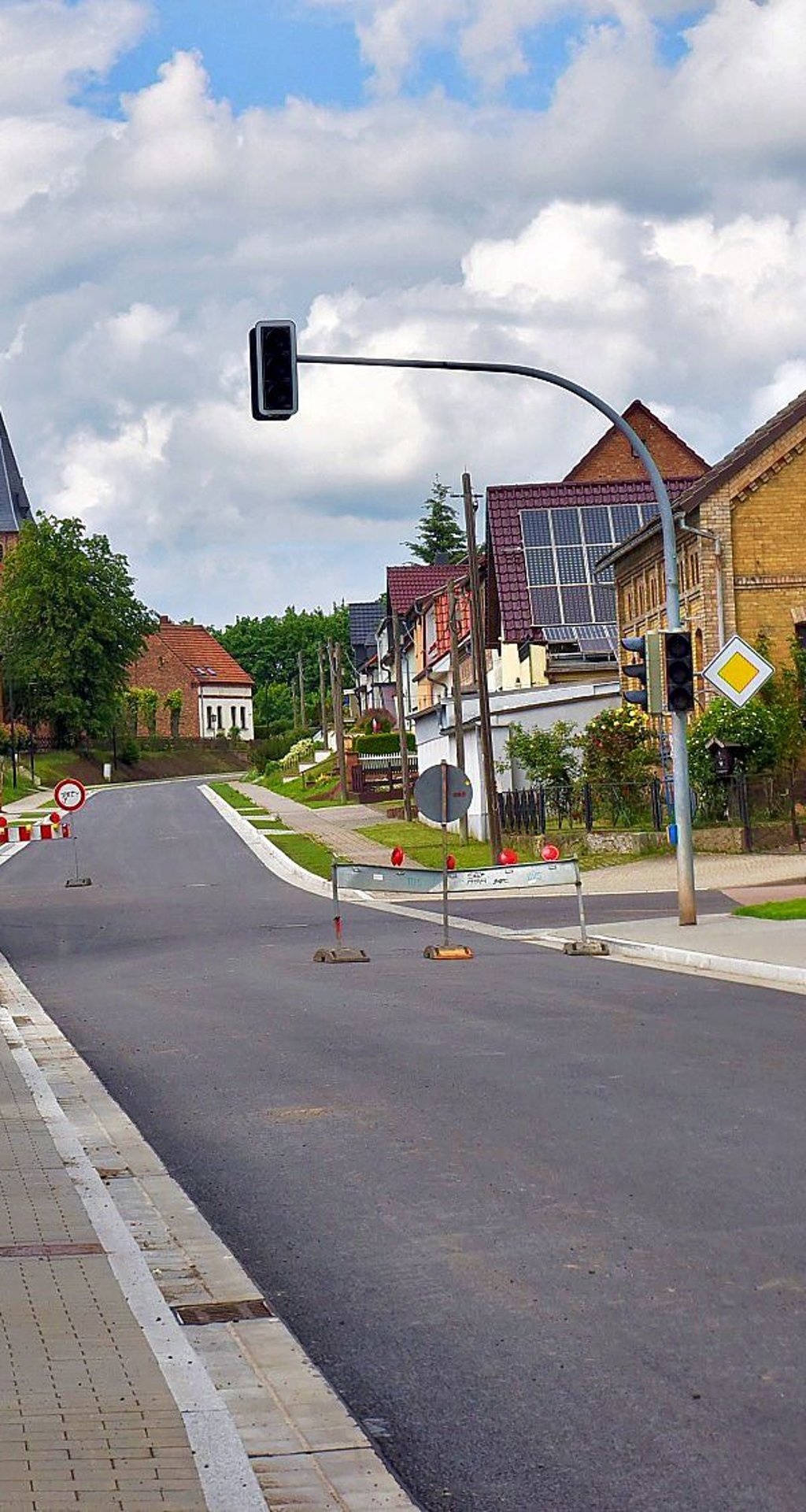 Blick auf die Straße.