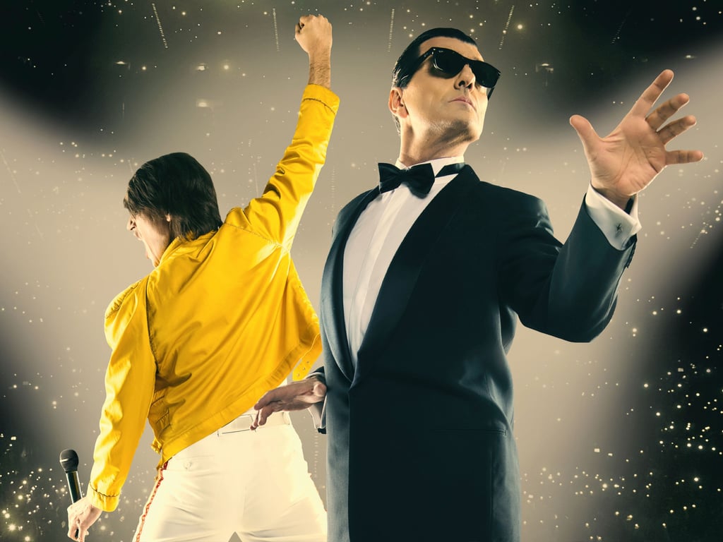 Die Show "Falco meets Mercury" wird vom MDR auf dem Marktplatz präsentiert.