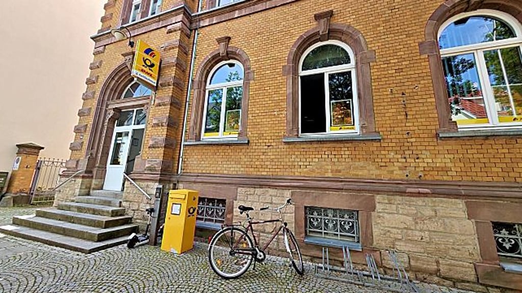 Die Postbank in der Sangerhäuser Bahnhofstraße