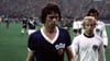 FCM-Legende und DDR-WM-Held Jürgen Sparwasser am 22. Juni 1974. Im Hintergrund: Berti Vogts.