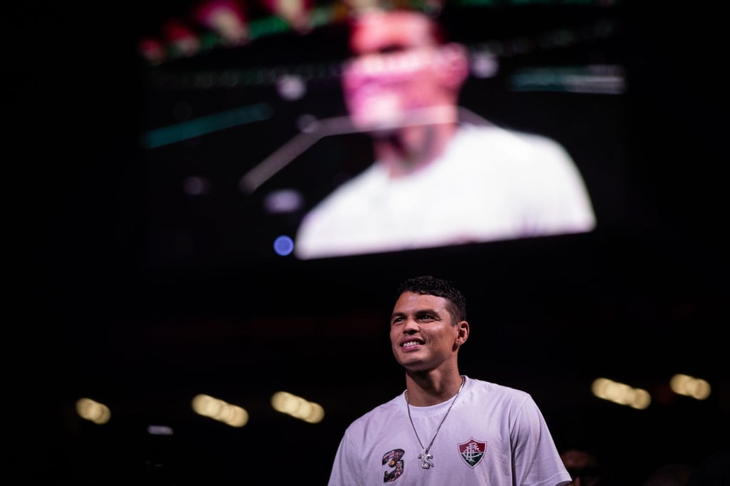 Der Fußballspieler Thiago Silva wurde im Maracanã-Stadion gefeiert.