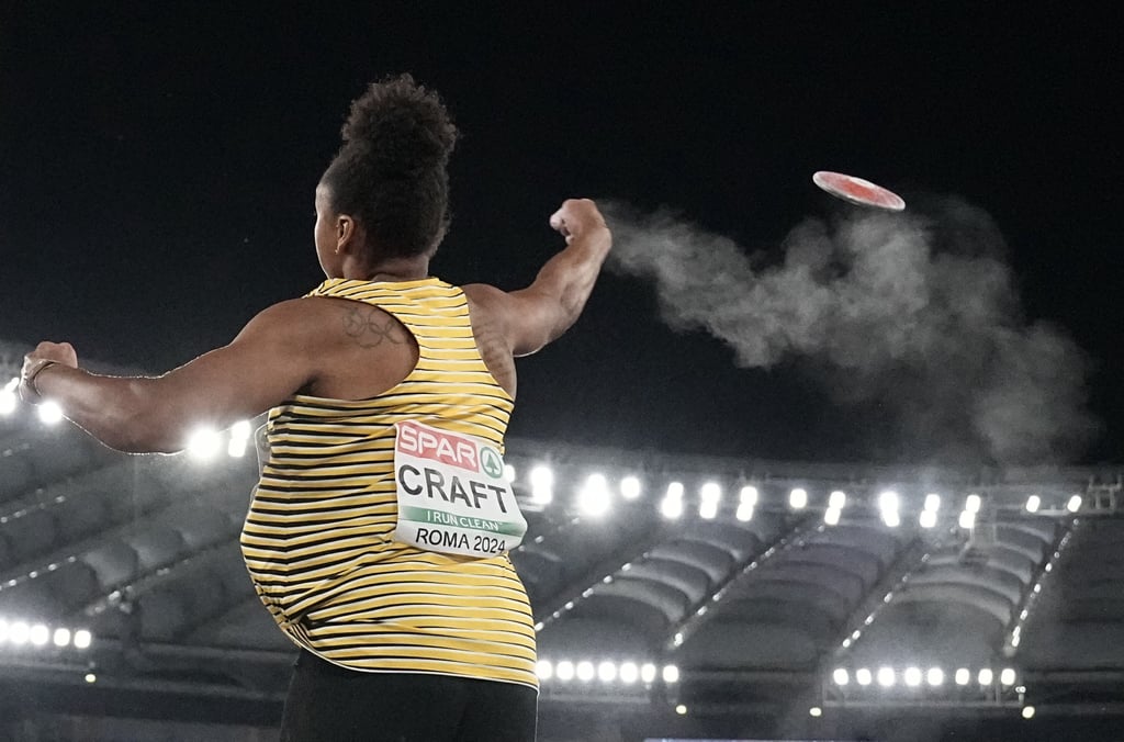 Die Scheibe flog nicht weit genug: Shanice Craft belegte Platz sechs.