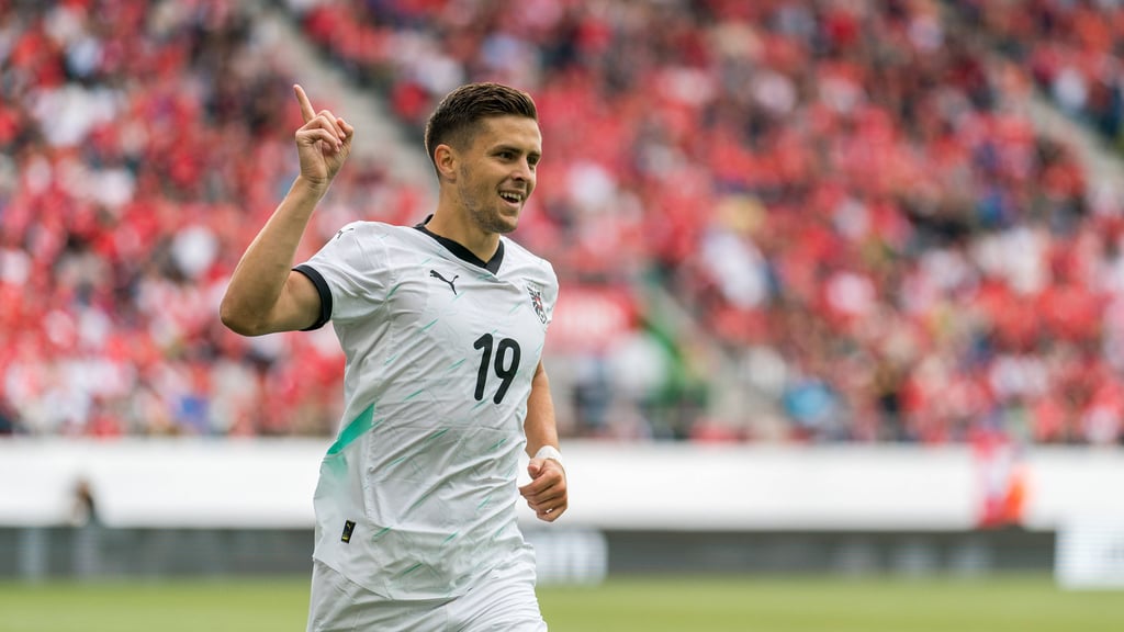 Bei RB nur Reserve, in Österreichs Nationalmannschaft der Unterschiedsspieler: Christoph Baumgartner