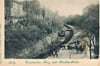 Immer ein Postkartenmotiv wert: Drahtseilbahn um 1900 mit Gleisanlagen und Ausweichstelle  