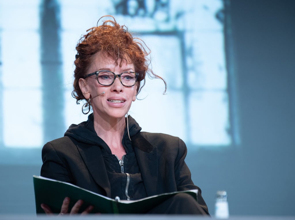 Sibylle Berg während der Digitalkonferenz "re:publica" in Berlin im Jahr 2019.