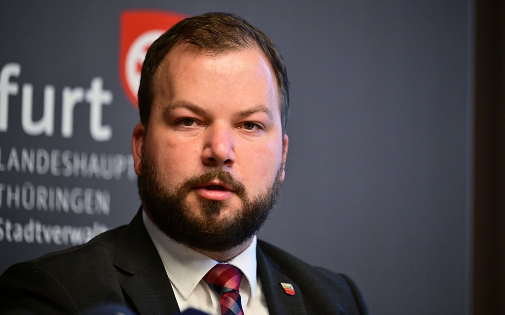 Onno Eckert (SPD), Landrat des Landkreises Gotha.