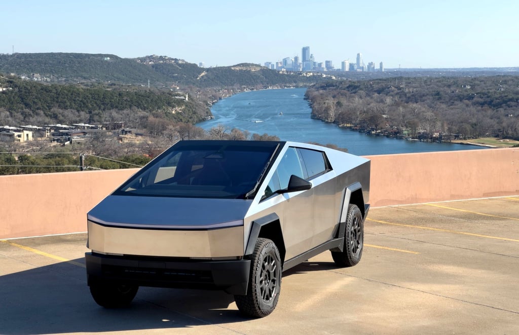 Klare Kante: Nun, das ist Design des Tesla Cybertrucks dürfte man auch mit dem Geodreieck nachzeichnen können.