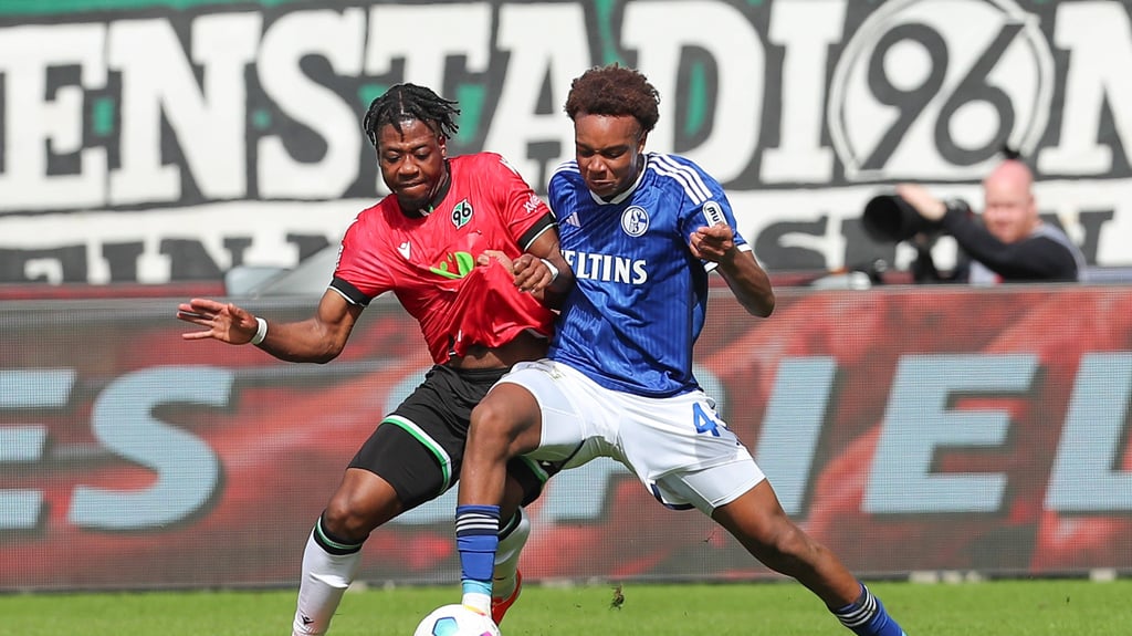 Assan Ouédraogo (r.) im Spiel gegen Hannover 96.