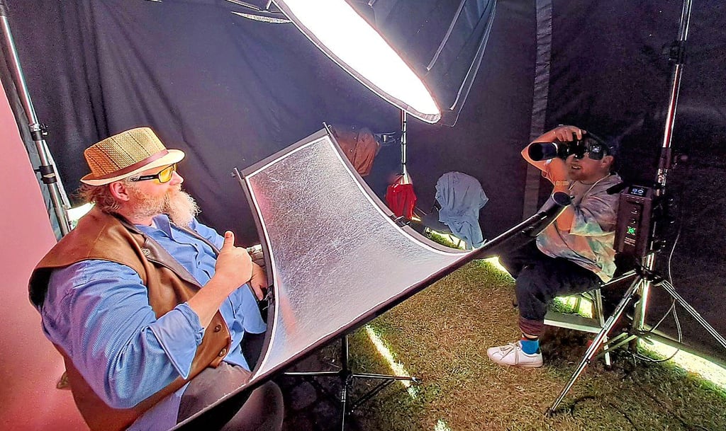 Matthias Ritzmann fotografiert den Allstedter Thomas Kramer.