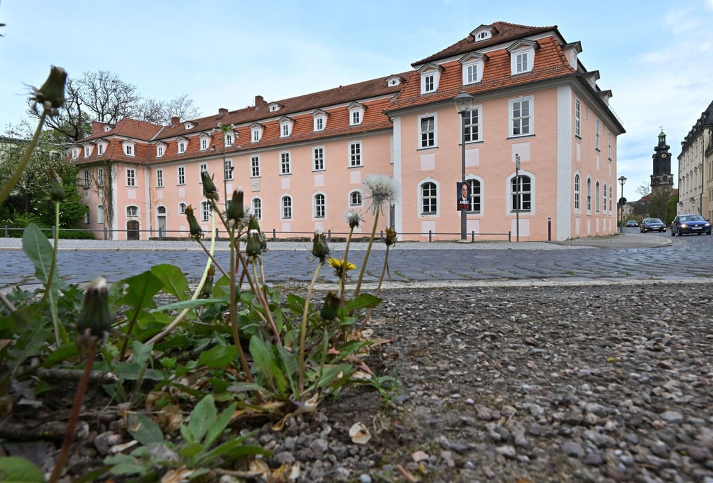 Das Haus der Frau von Stein in der Weimarer Innenstadt.