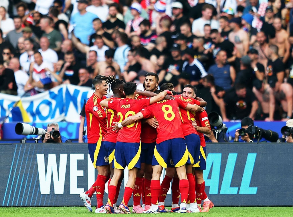 Spanien führte bereits zur Halbzeit mit 3:0 gegen Kroatien.