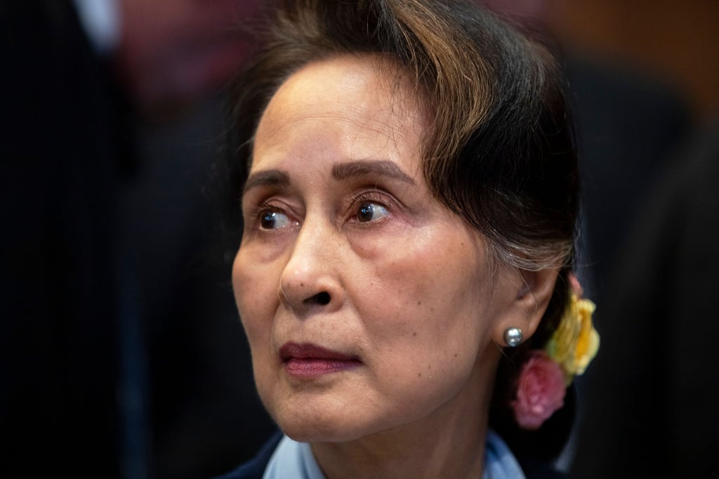 Wurde im April aus dem Gefängnis in der Hauptstadt Naypyidaw an einen anderen Ort verlegt: Aung San Suu Kyi.