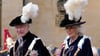 König Charles III. und Königin Camilla nehmen an der Zeremonie des Hosenbandordens auf Schloss Windsor teil.