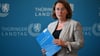 Kirsten Butzke, Präsidentin des Thüringer Rechnungshofes, präsentiert den Jahresbericht 2024.