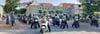 Mehr als 100 Motorräder starteten am Rathausplatz in Tangerhütte zur großen Ausfahrt.