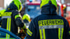 Einsatz der Feuerwehr: In Magdeburg-Kannenstieg stand der Keller eines Hochhauses in Flammen.