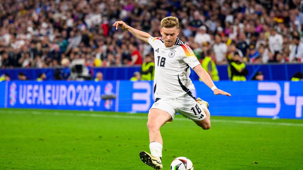 Deutschlands Maximilian Mittelstädt in Aktion.